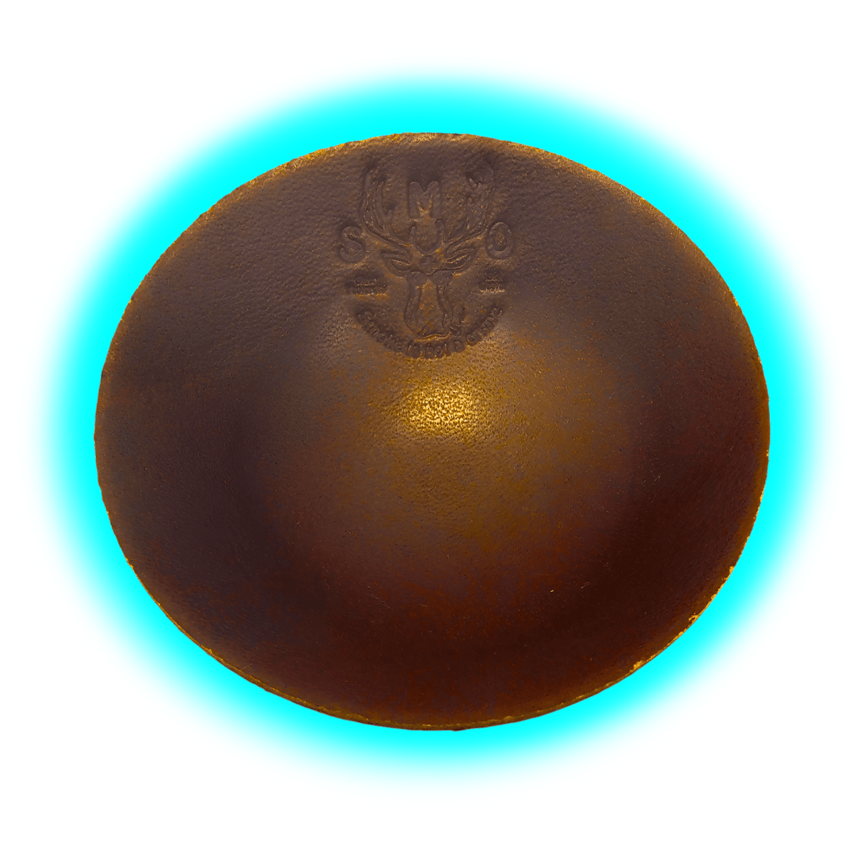 Smo Leather Rolling Tray Dark Brown