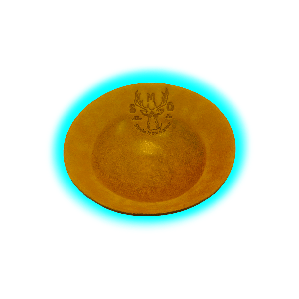 Smo Leather Rolling Tray Vintage Brown