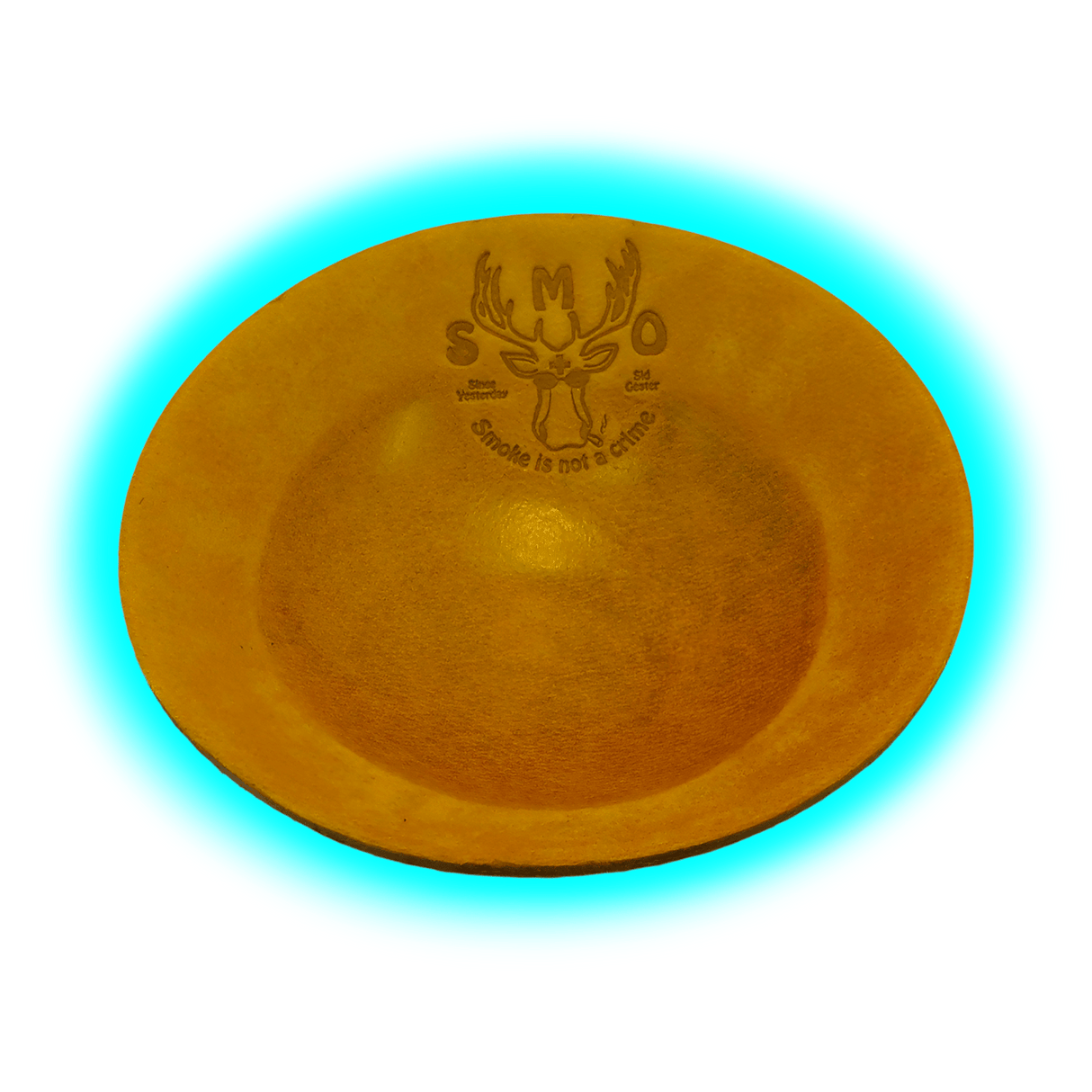 Smo Leather Rolling Tray Vintage Brown