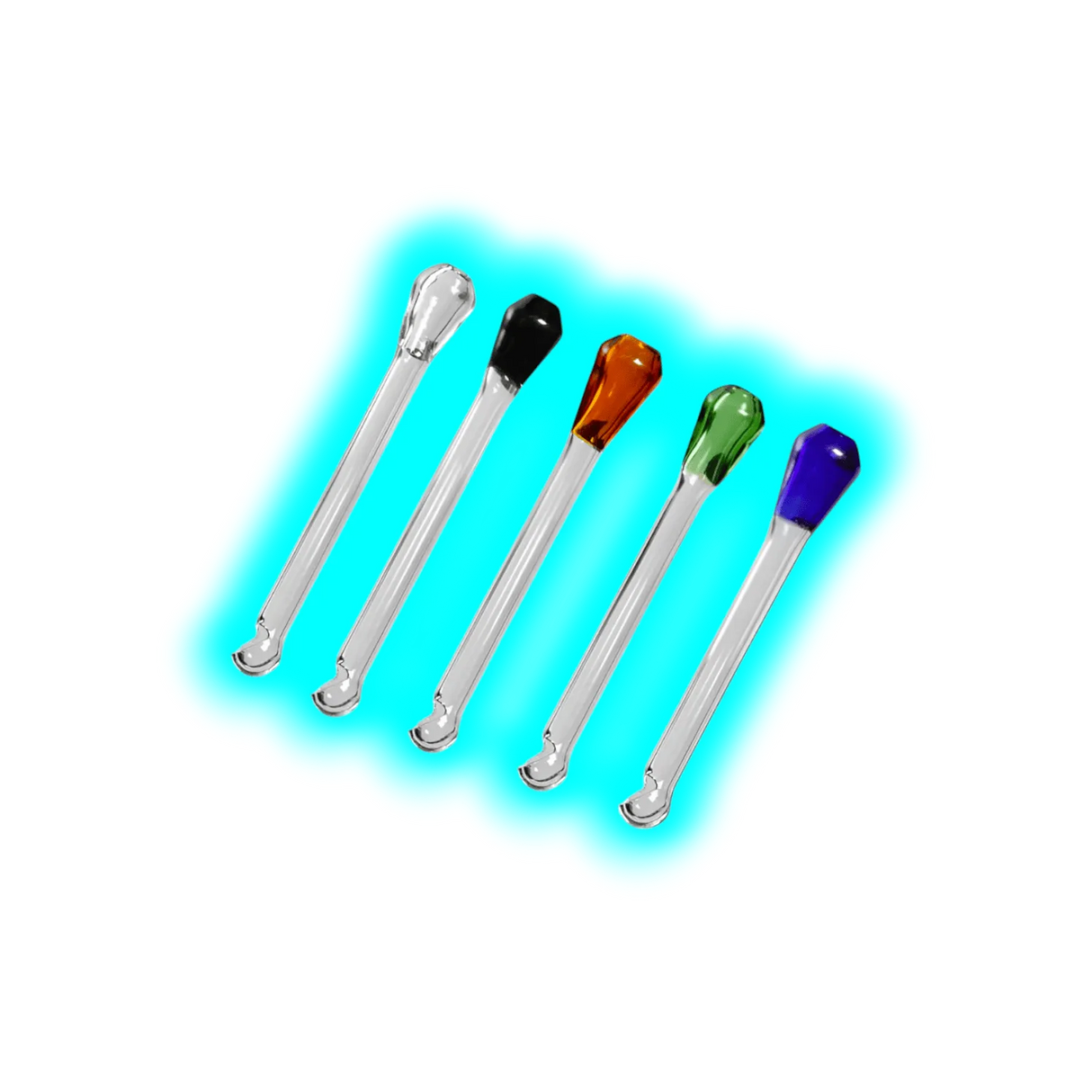 Snorter aus Glas mit integriertem Löffel Assort.