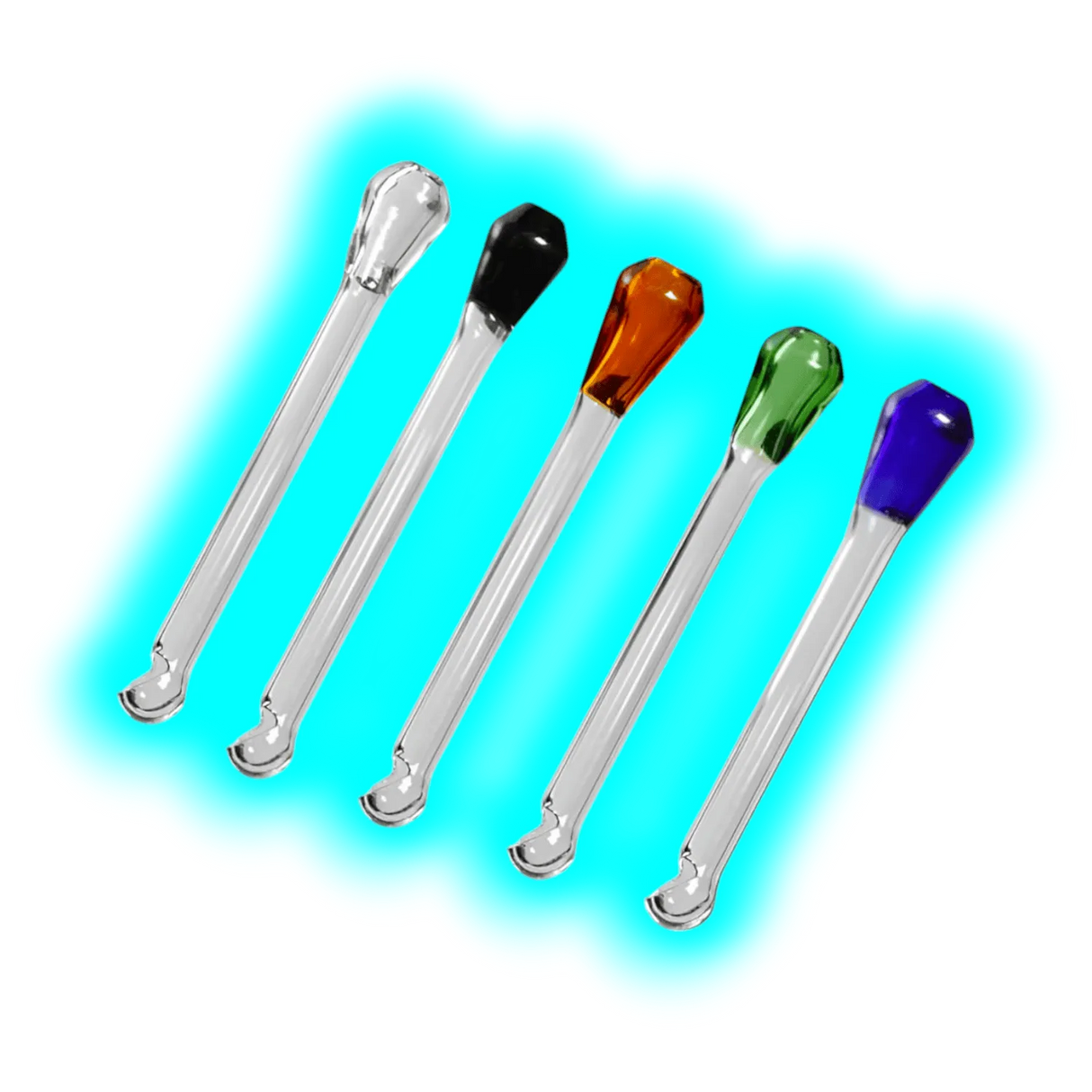 Snorter aus Glas mit integriertem Löffel Assort.