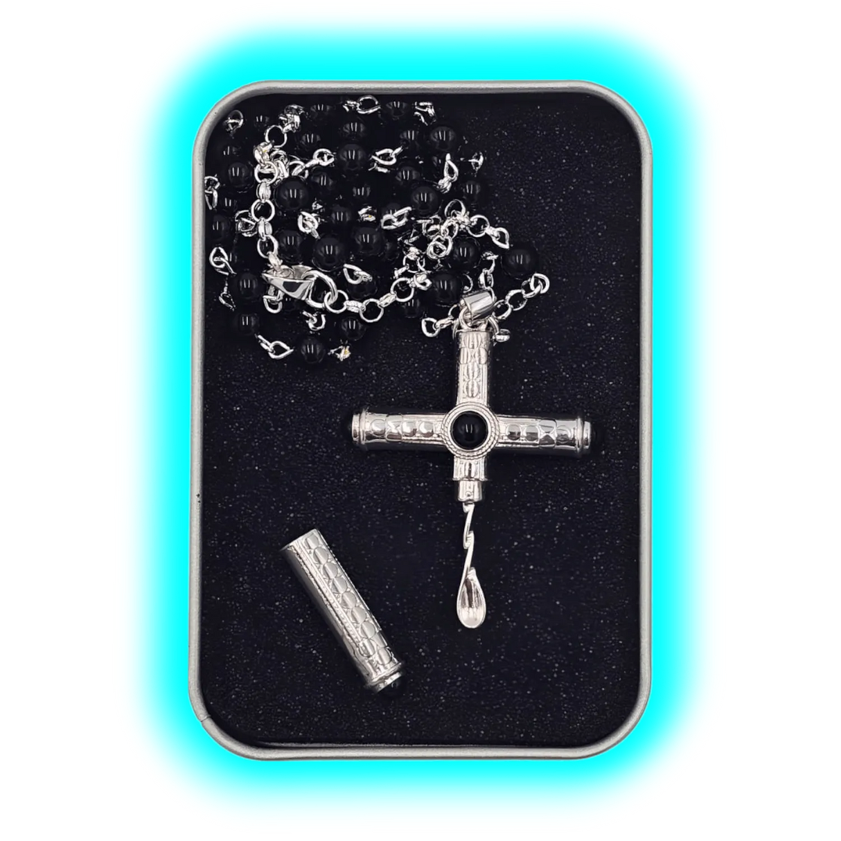 Snowtrain Collar with Spoon Cross Black