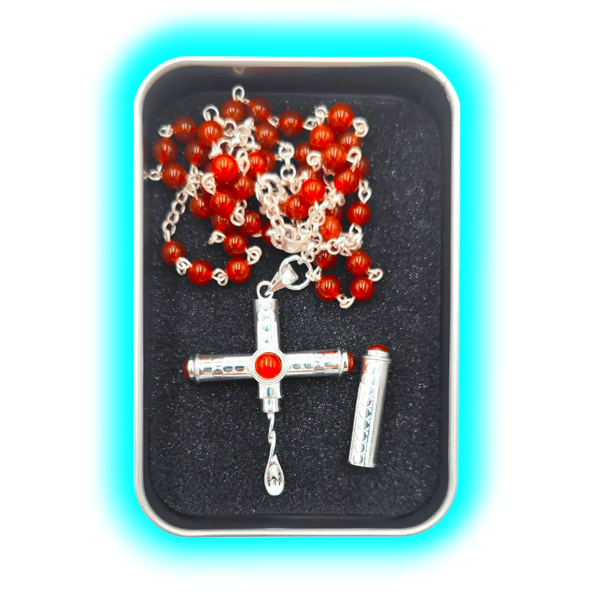 Snowtrain Collar with Spoon Cross Red