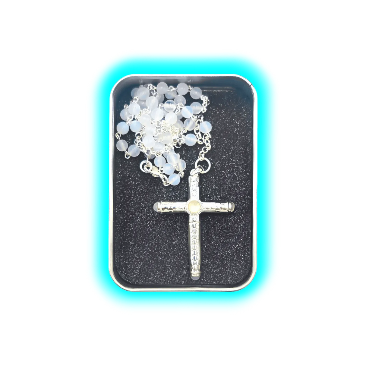 Snowtrain Collar with Spoon Cross White