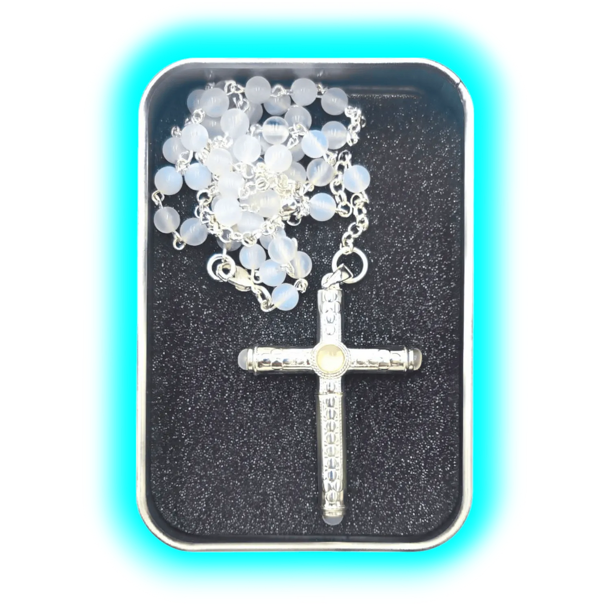 Snowtrain Collar with Spoon Cross White