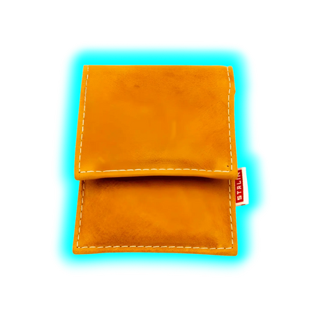 STALIN PhoneBag Echtleder Small kamelbraun mit cremefarbenen Nähten