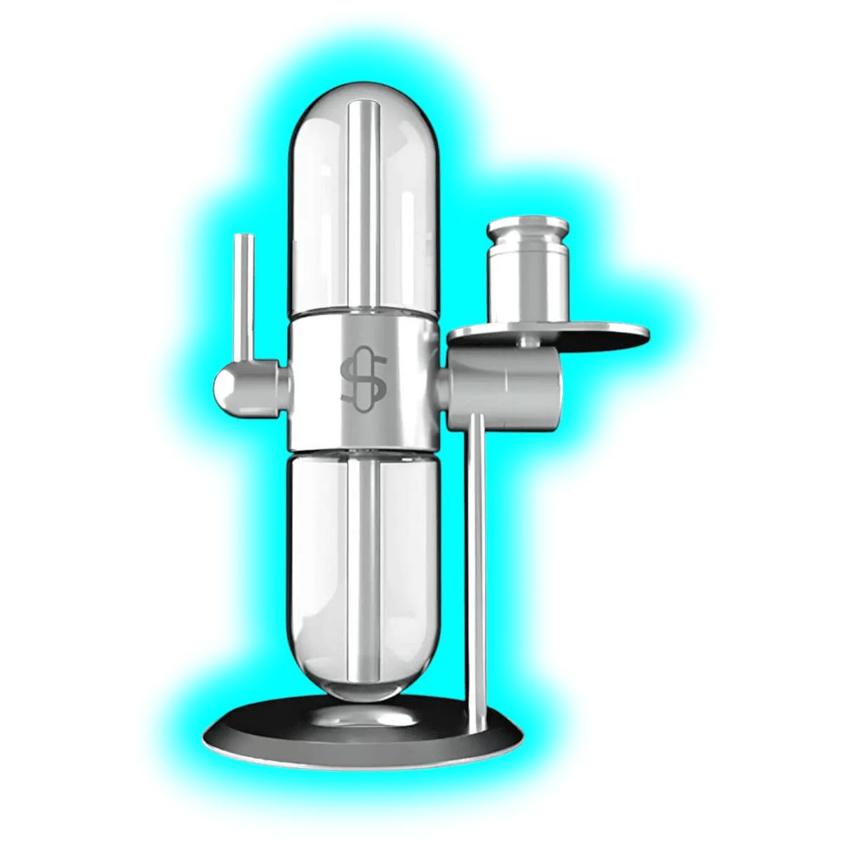 Stündenglass Gravity Hookah Silver Polished