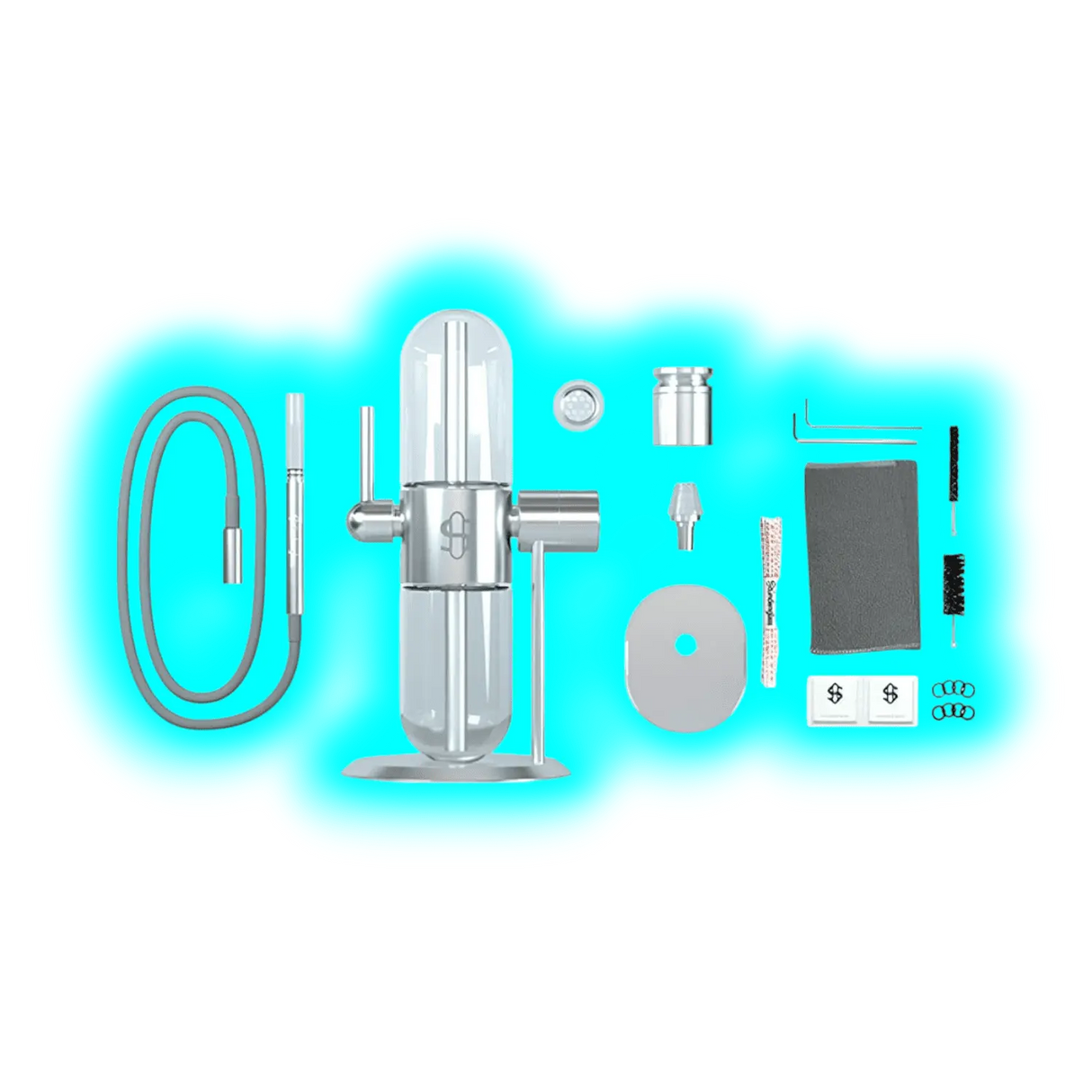 Stündenglass Gravity Hookah Silver Polished