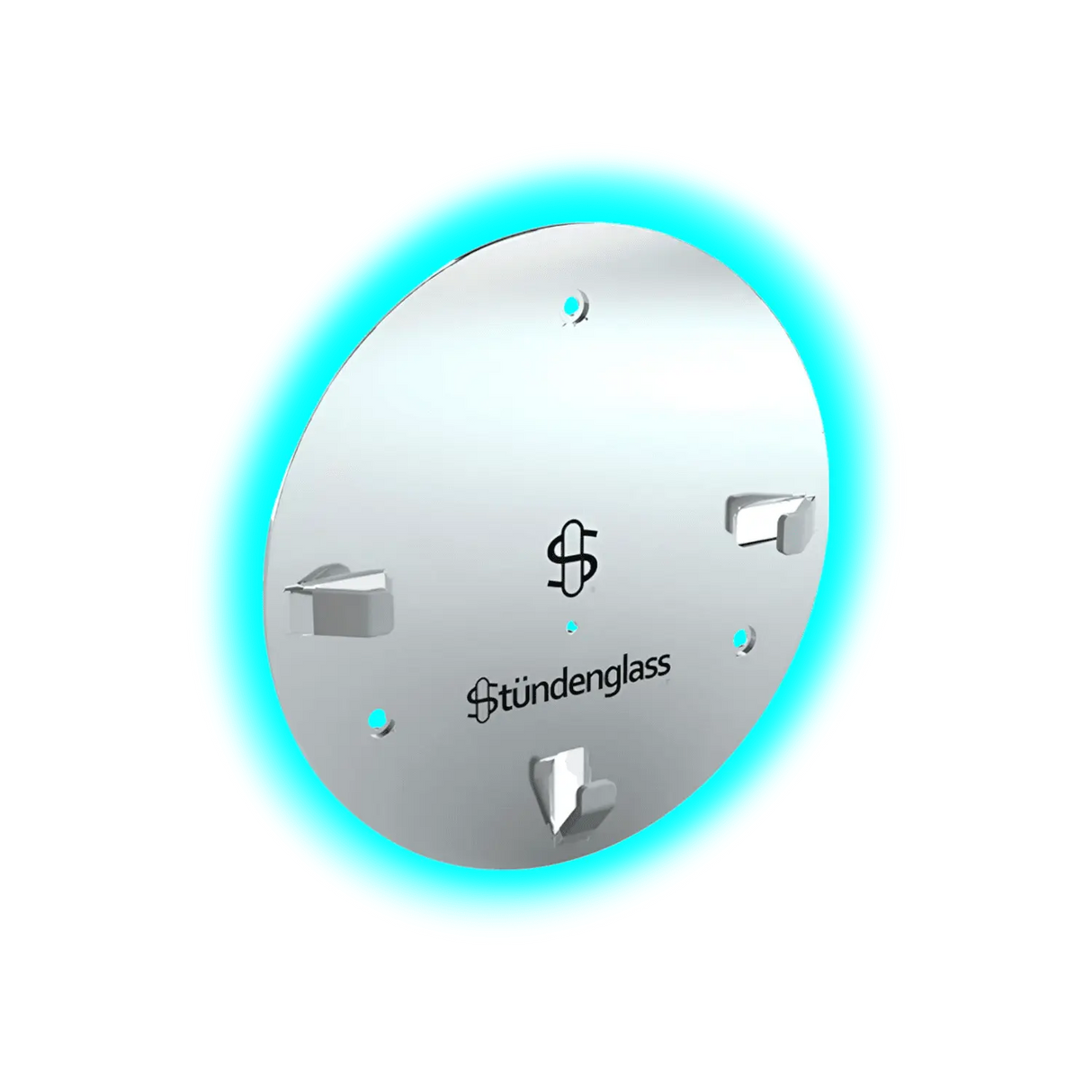 Stündenglass Gravity Hookah Wall Mount Silver Polished