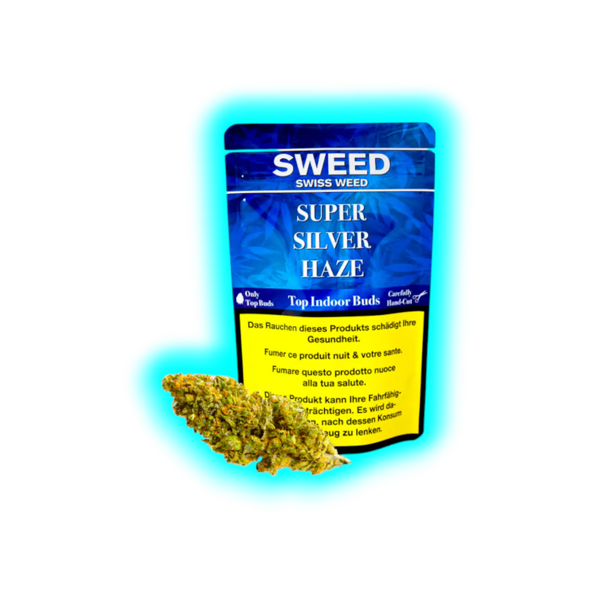 Sweed Super Silver Haze Buds Swiss Indoor 3g
