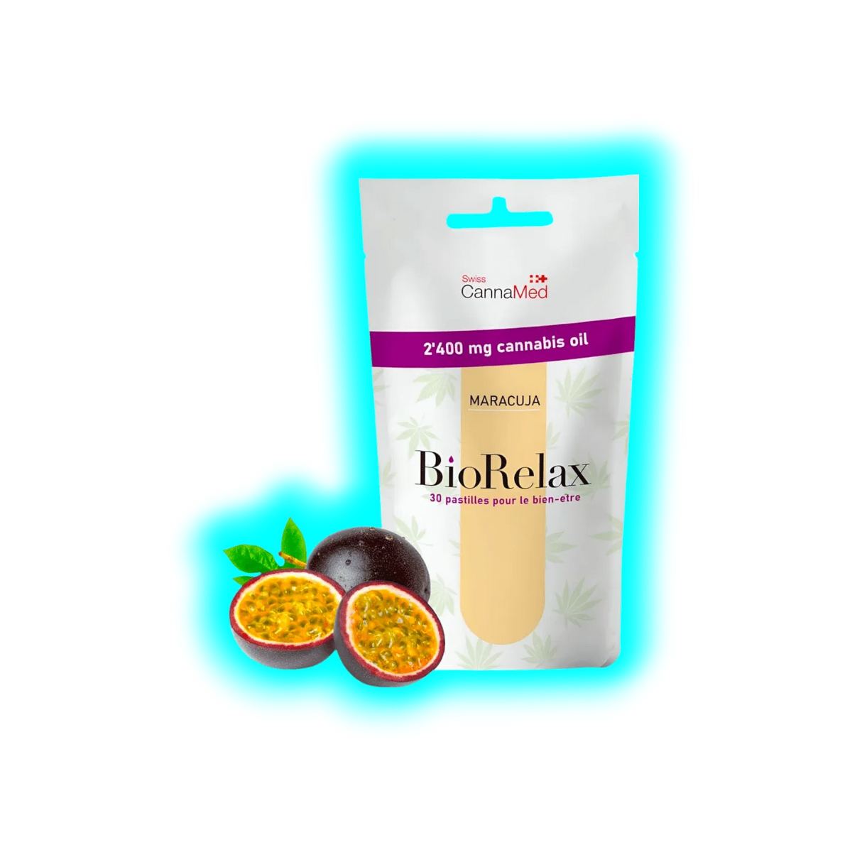 Swiss CannaMed Bio Relax 30 Maracuja Drops 2400mg