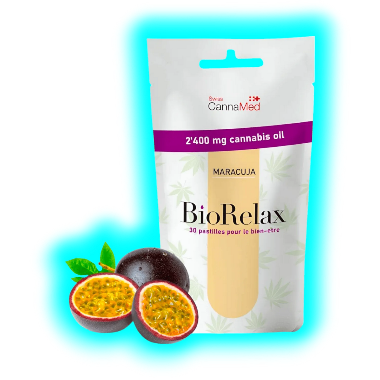 Swiss CannaMed Bio Relax 30 Maracuja Drops 2400mg