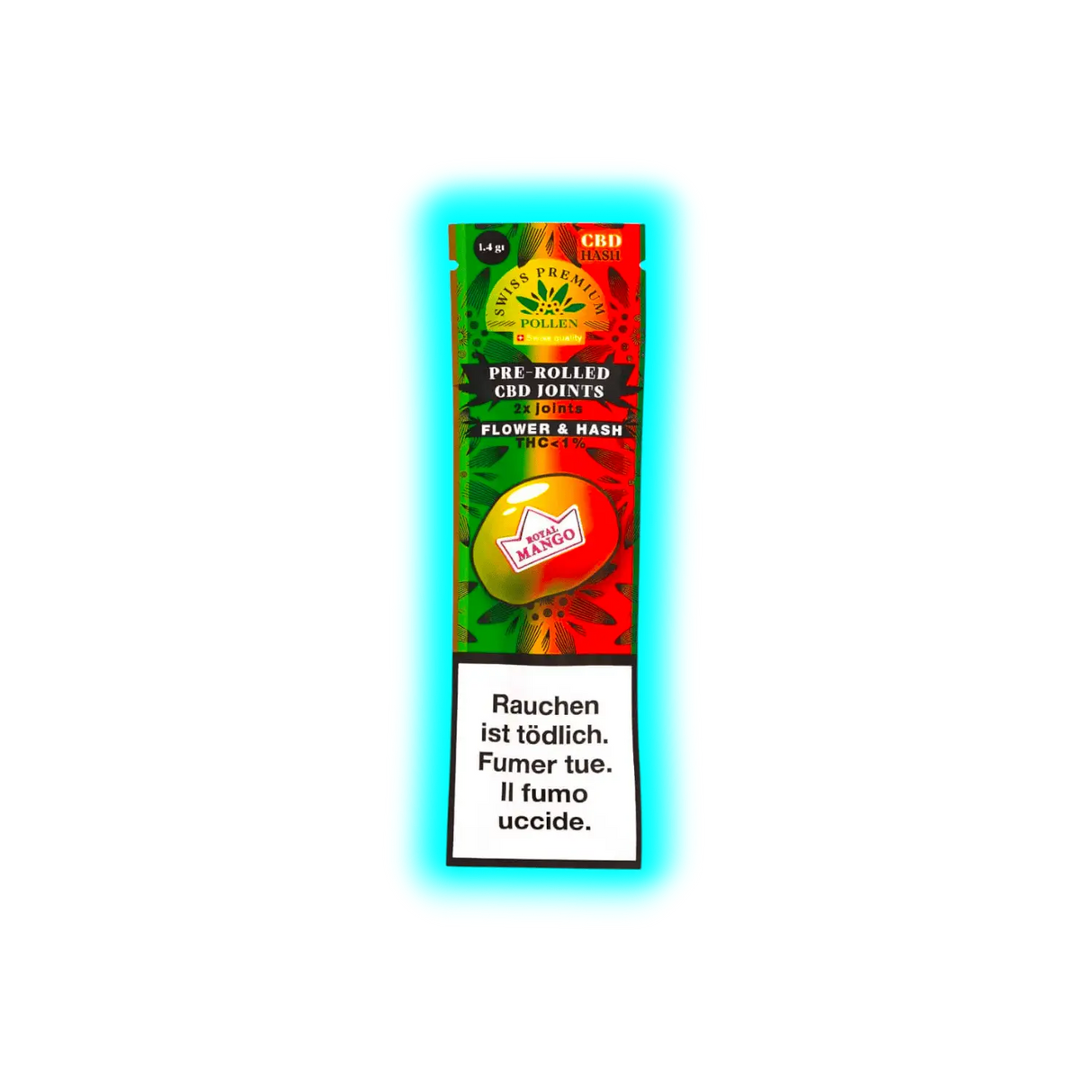 Swiss Premium Pollen Pre Rolled Joint Mango Haze 2pcs