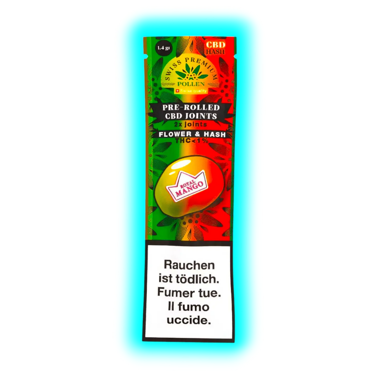 Swiss Premium Pollen Pre Rolled Joint Mango Haze 2pcs