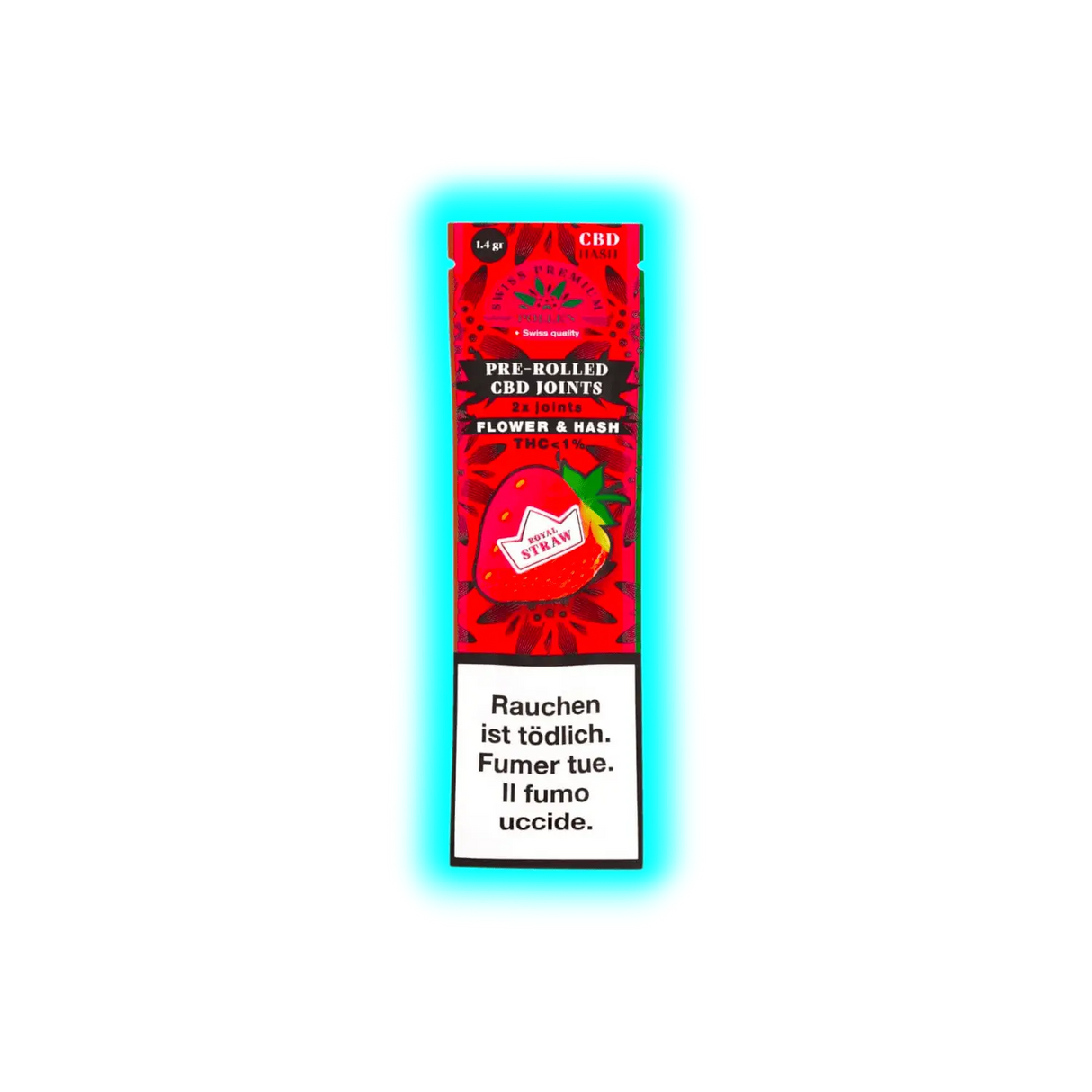 Swiss Premium Pollen Pre Rolled Joint Strawberry 2pcs