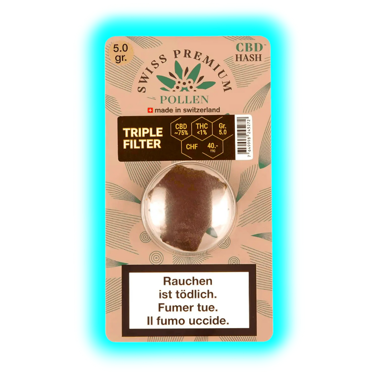 Swiss Premium Pollen Triple Filter 5g