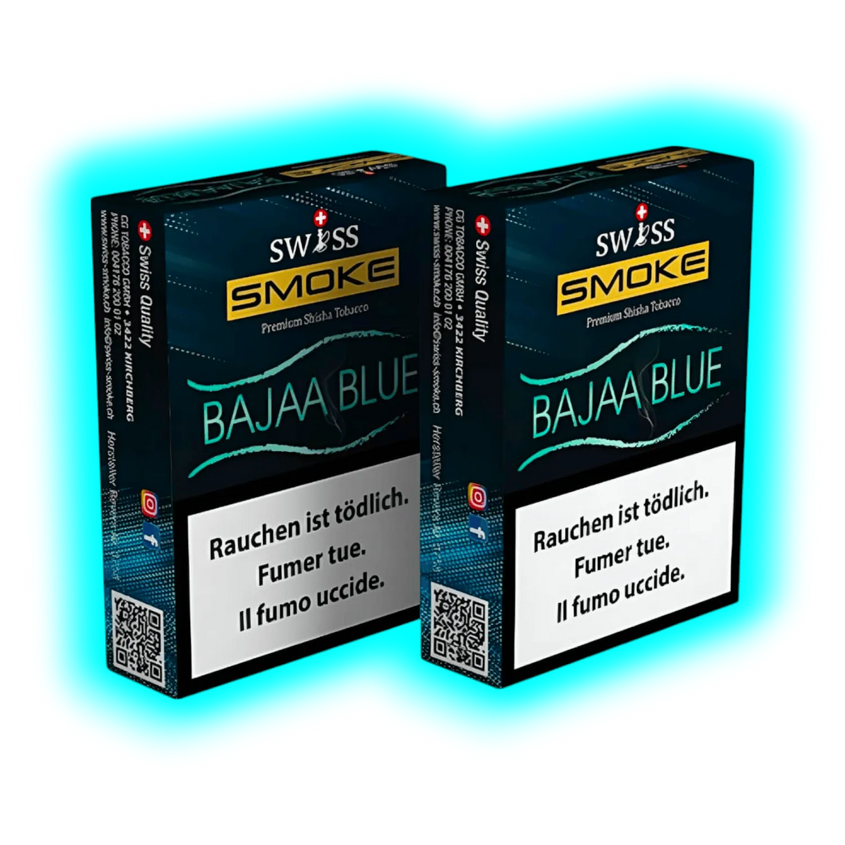 Swiss Smoke Bajaa Blue Shisha Tabak 50g