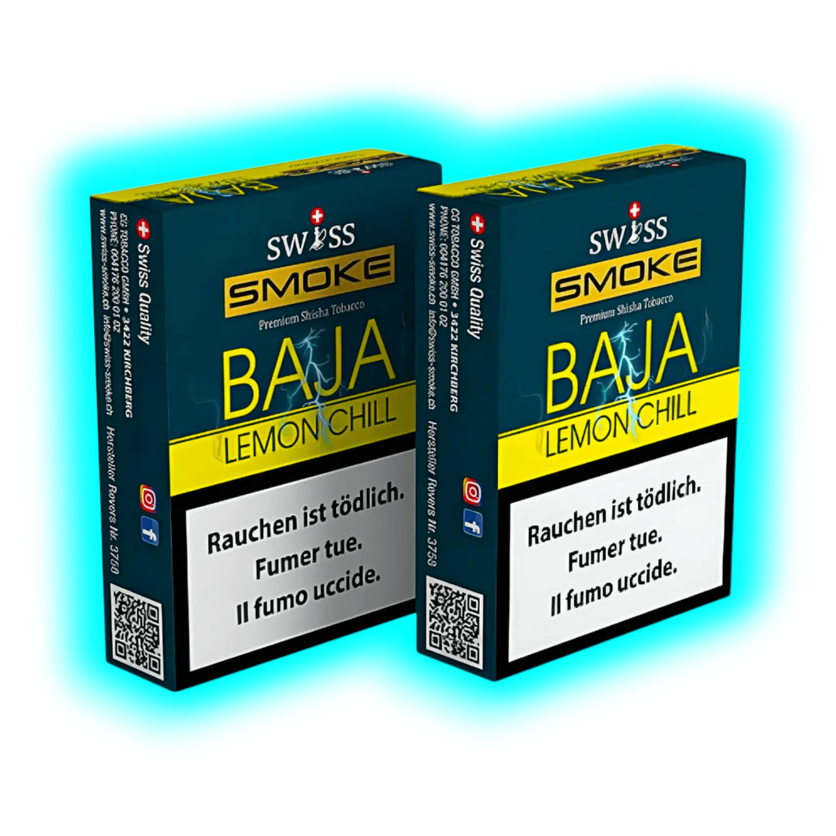 Swiss Smoke Baja Lemon Chill Shisha Tabak 50g