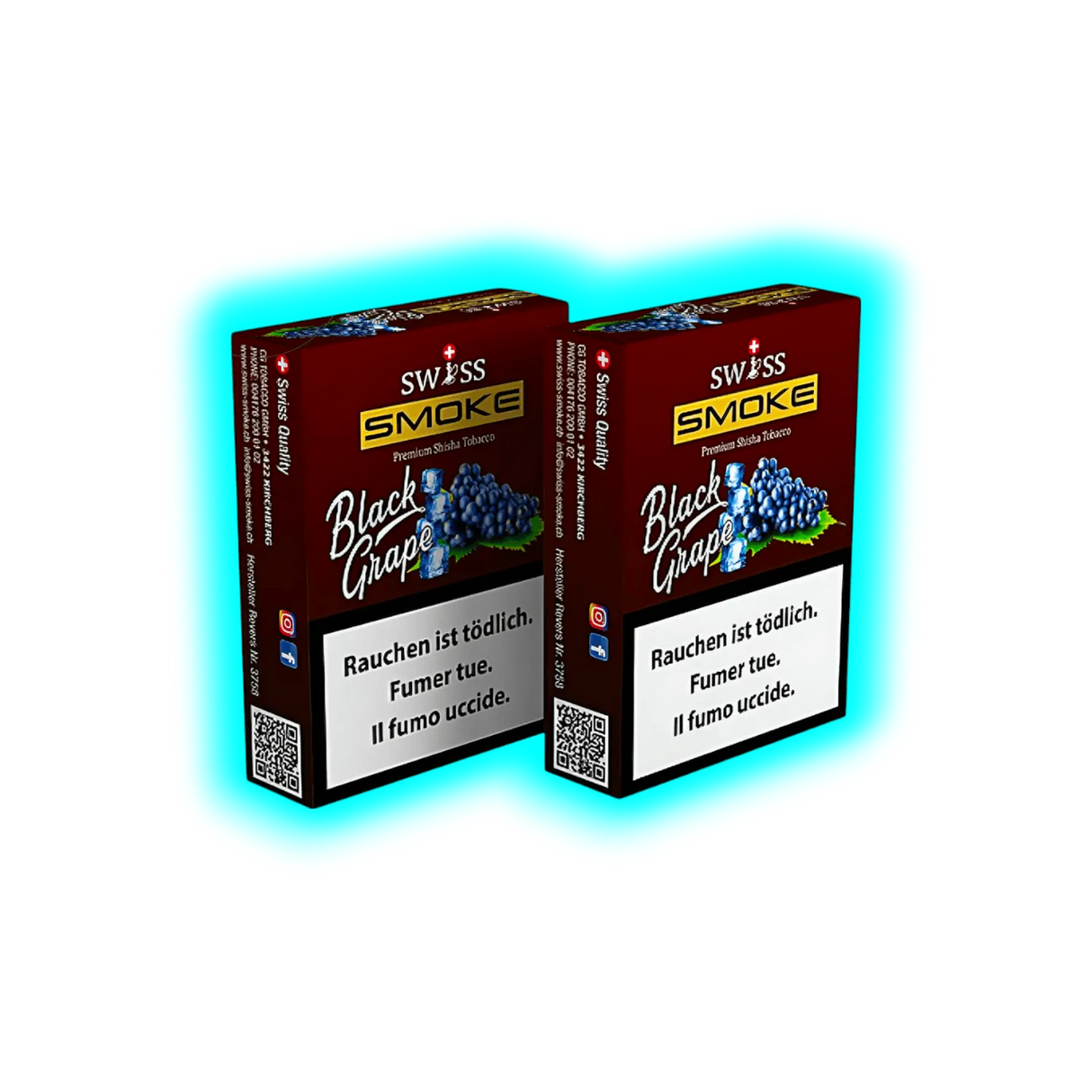 Swiss Smoke Black Grape Shisha Tabak 100g