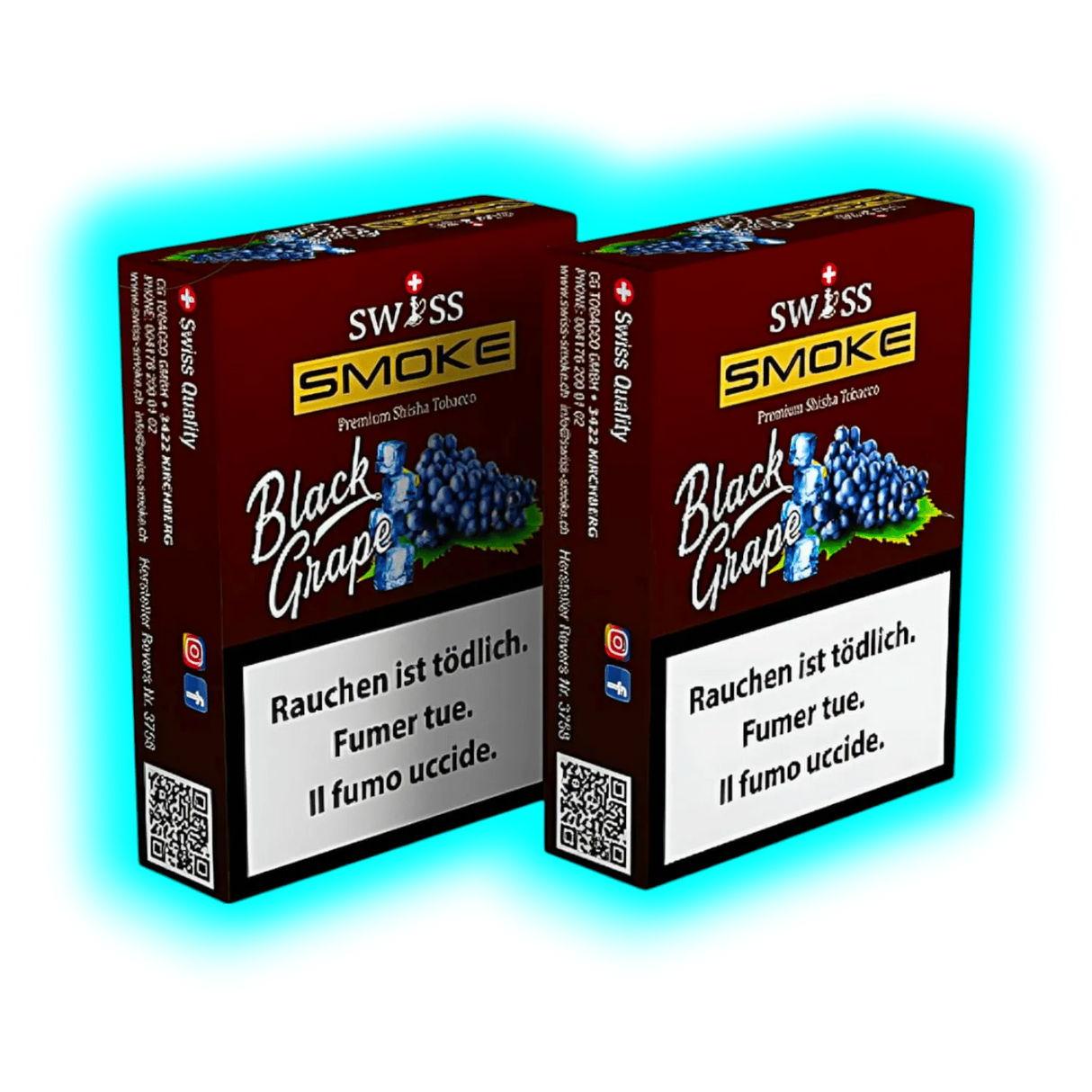 Swiss Smoke Black Grape Shisha Tabak 100g