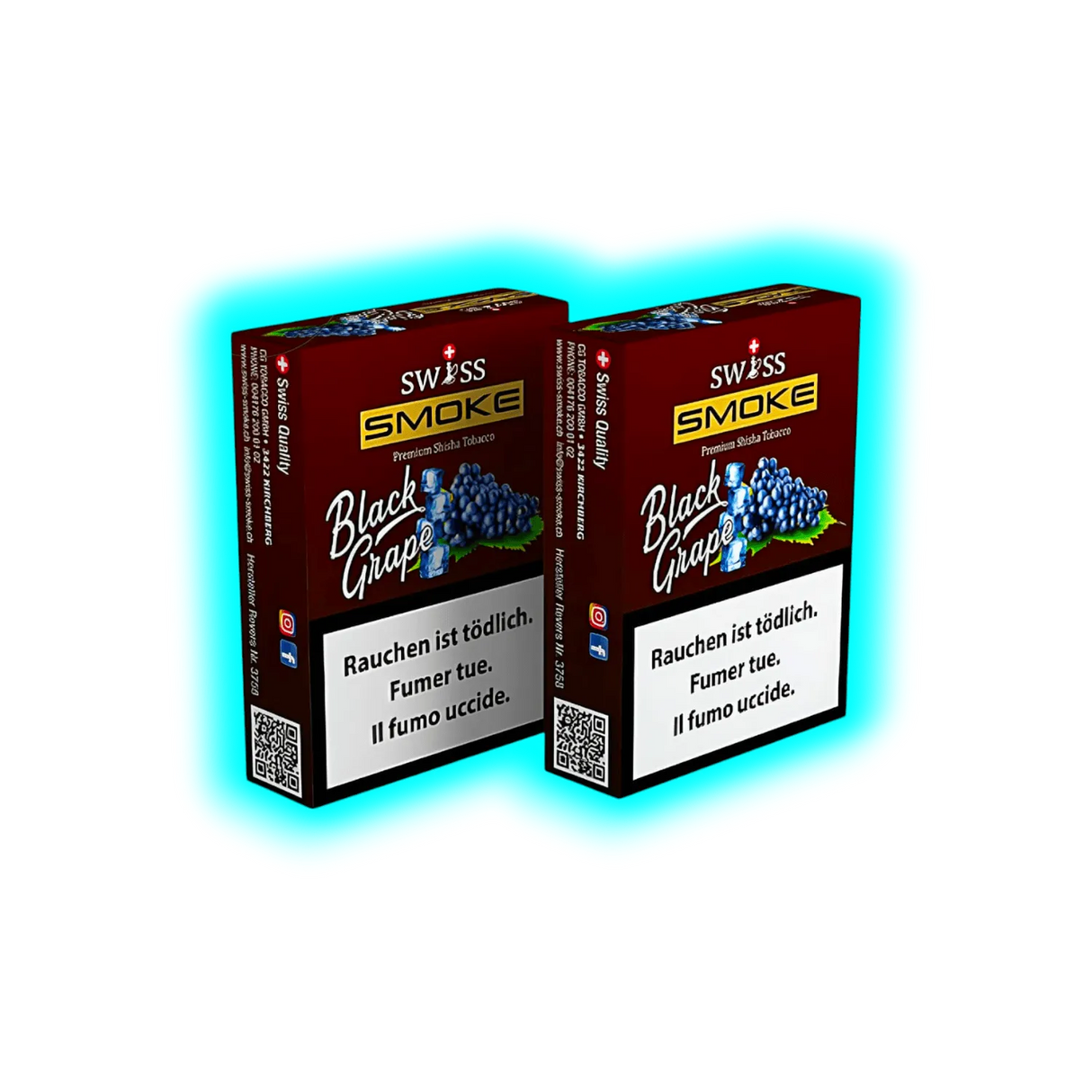 Swiss Smoke Black Grape Shisha Tabak 50g