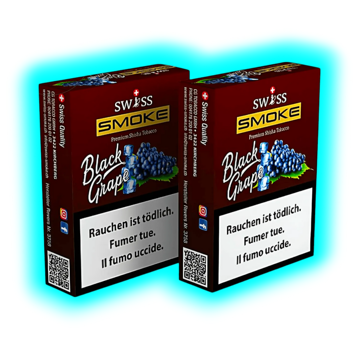 Swiss Smoke Black Grape Shisha Tabak 50g