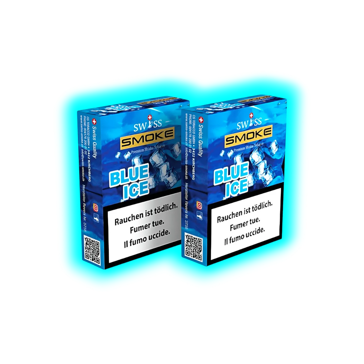 Swiss Smoke Blue ICE Shisha Tabak 50g