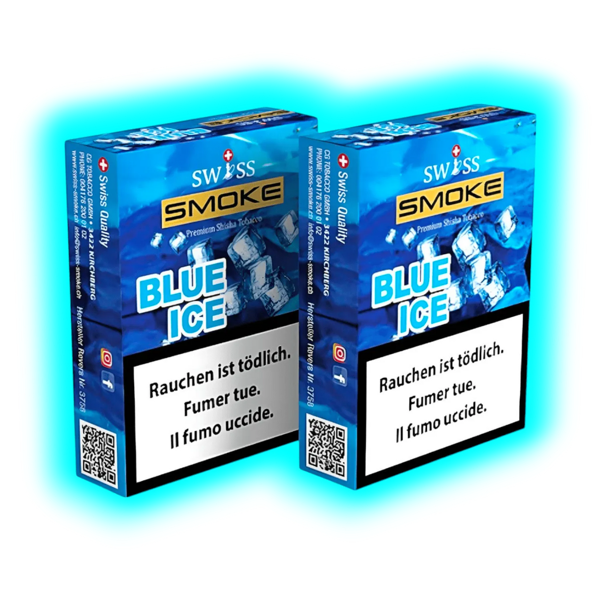 Swiss Smoke Blue ICE Shisha Tabak 50g