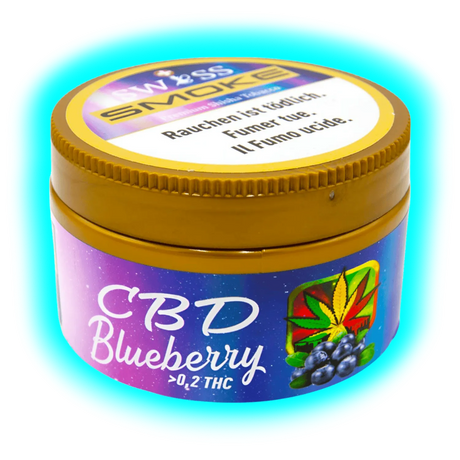 Swiss Smoke CBD Blueberry Shisha Tabak 100g