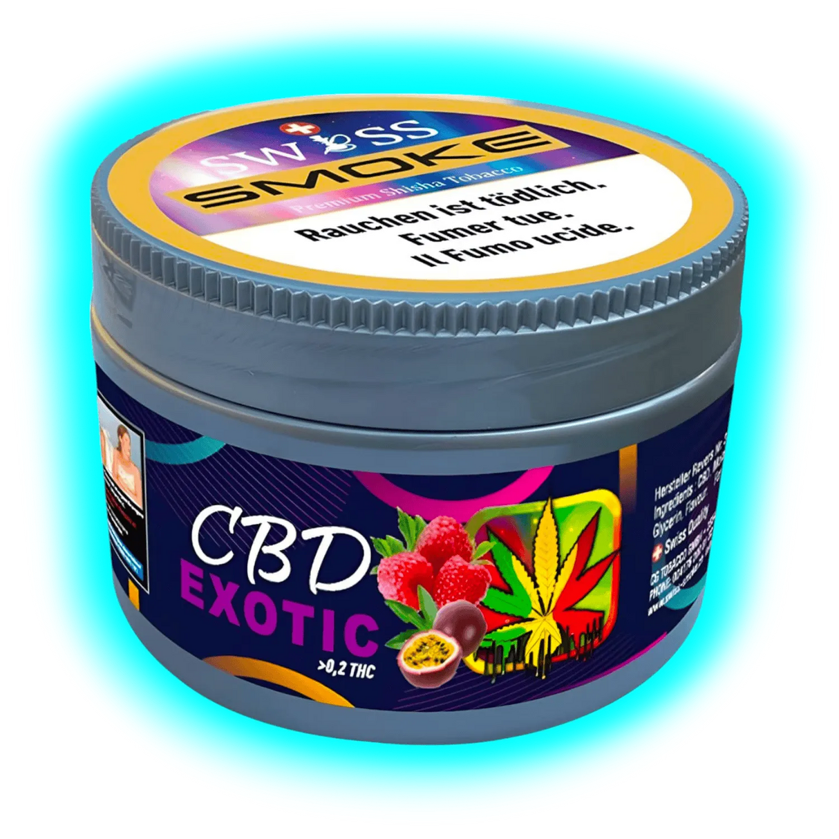 Swiss Smoke CBD Exotic Shisha Tabak 100g