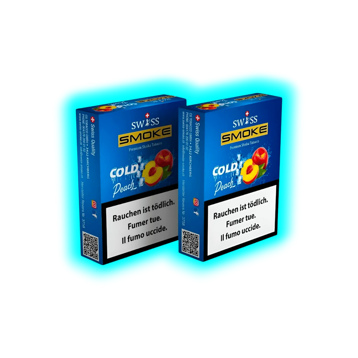 Swiss Smoke Cold Peach Shisha Tabak 50g
