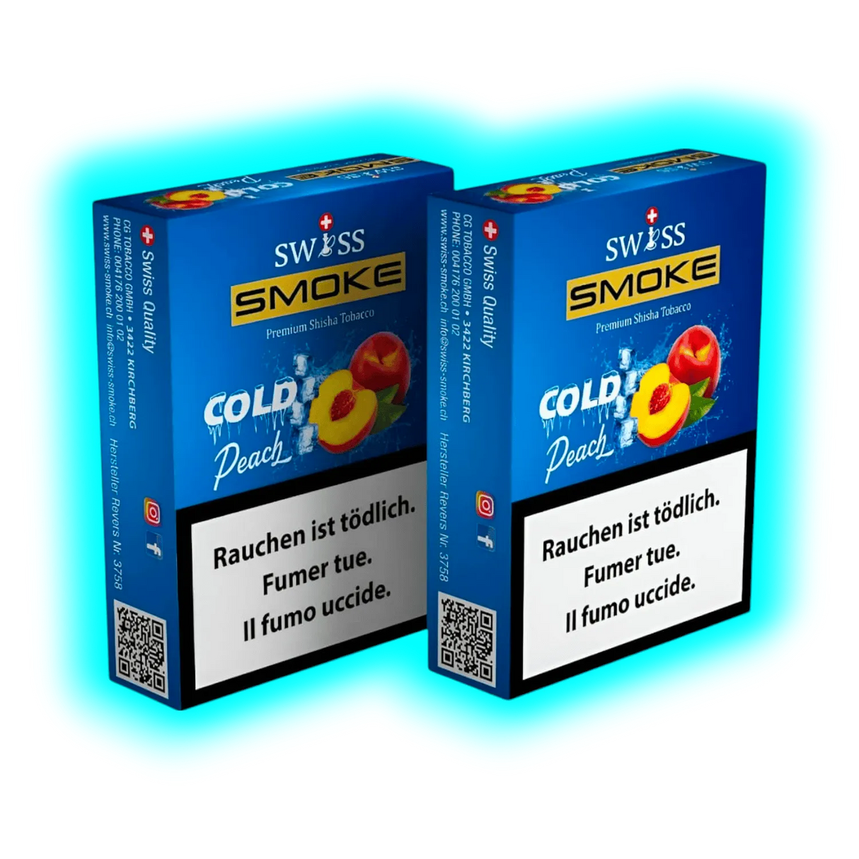 Swiss Smoke Cold Peach Shisha Tabak 50g