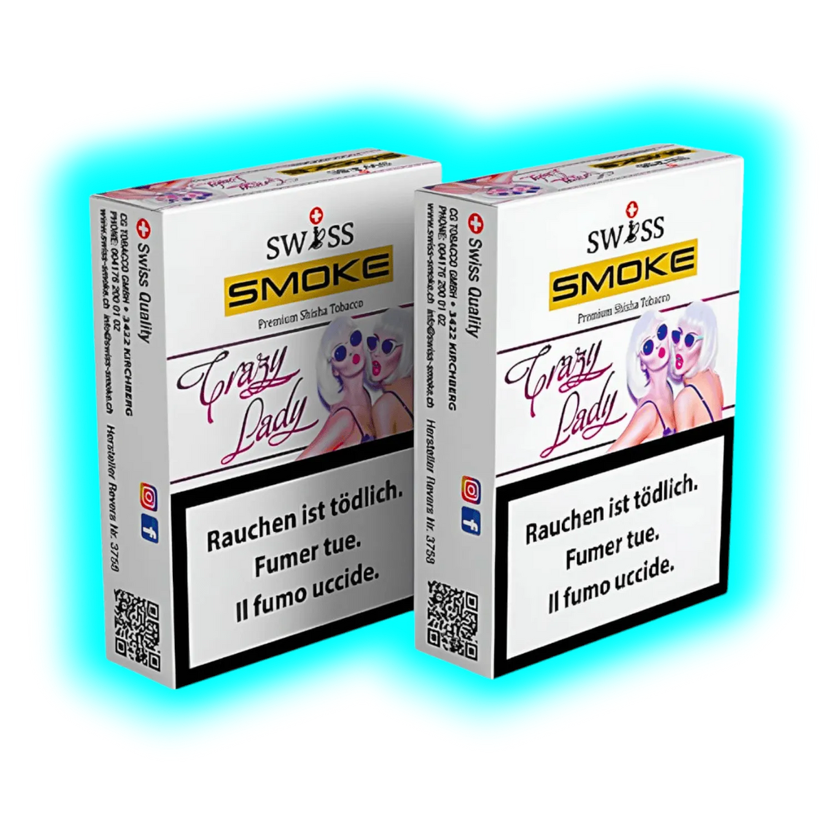 Swiss Smoke Crazy Lady Shisha Tabak 50g