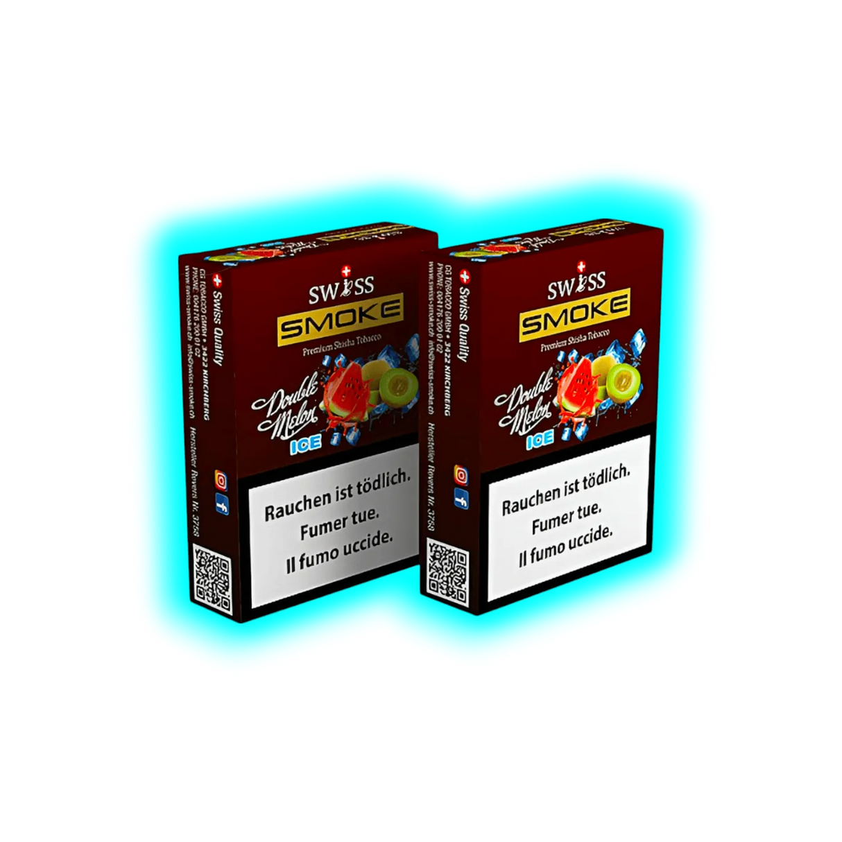 Swiss Smoke Double Melon Ice Shisha Tabak 50g
