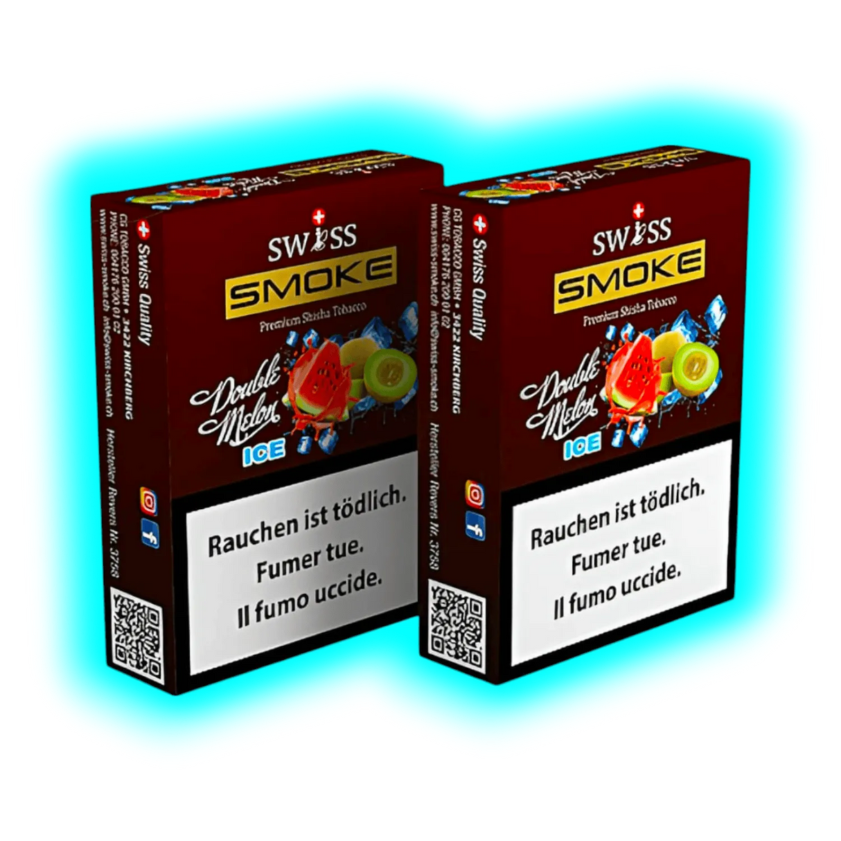 Swiss Smoke Double Melon Ice Shisha Tabak 50g