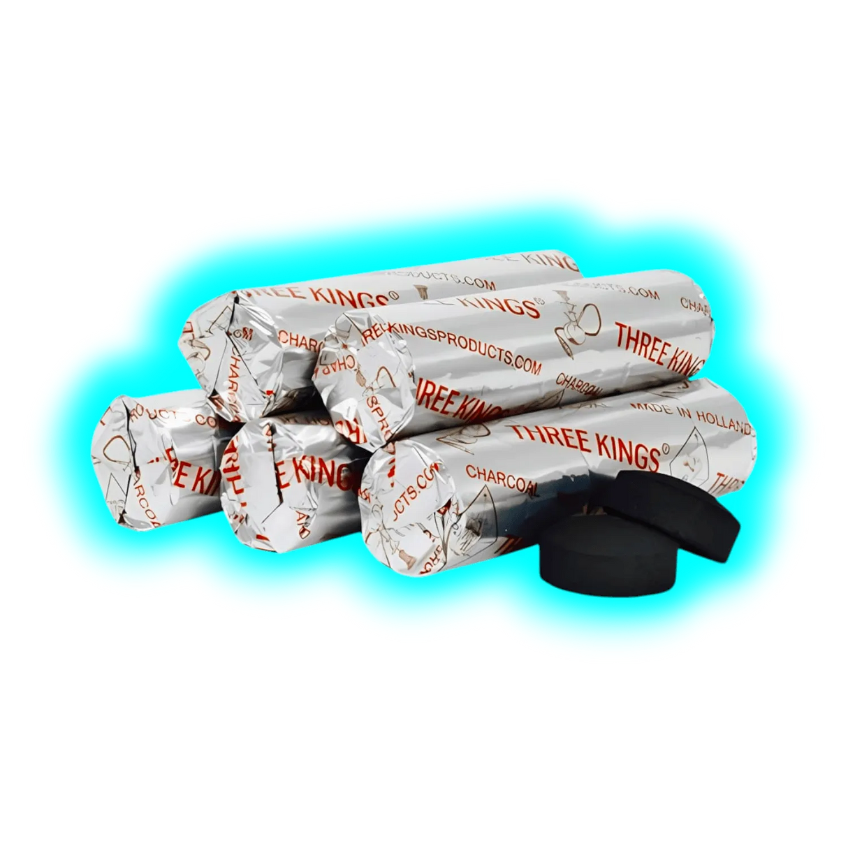 Three Kings Quick Light Charcoal 33mm 100pcs