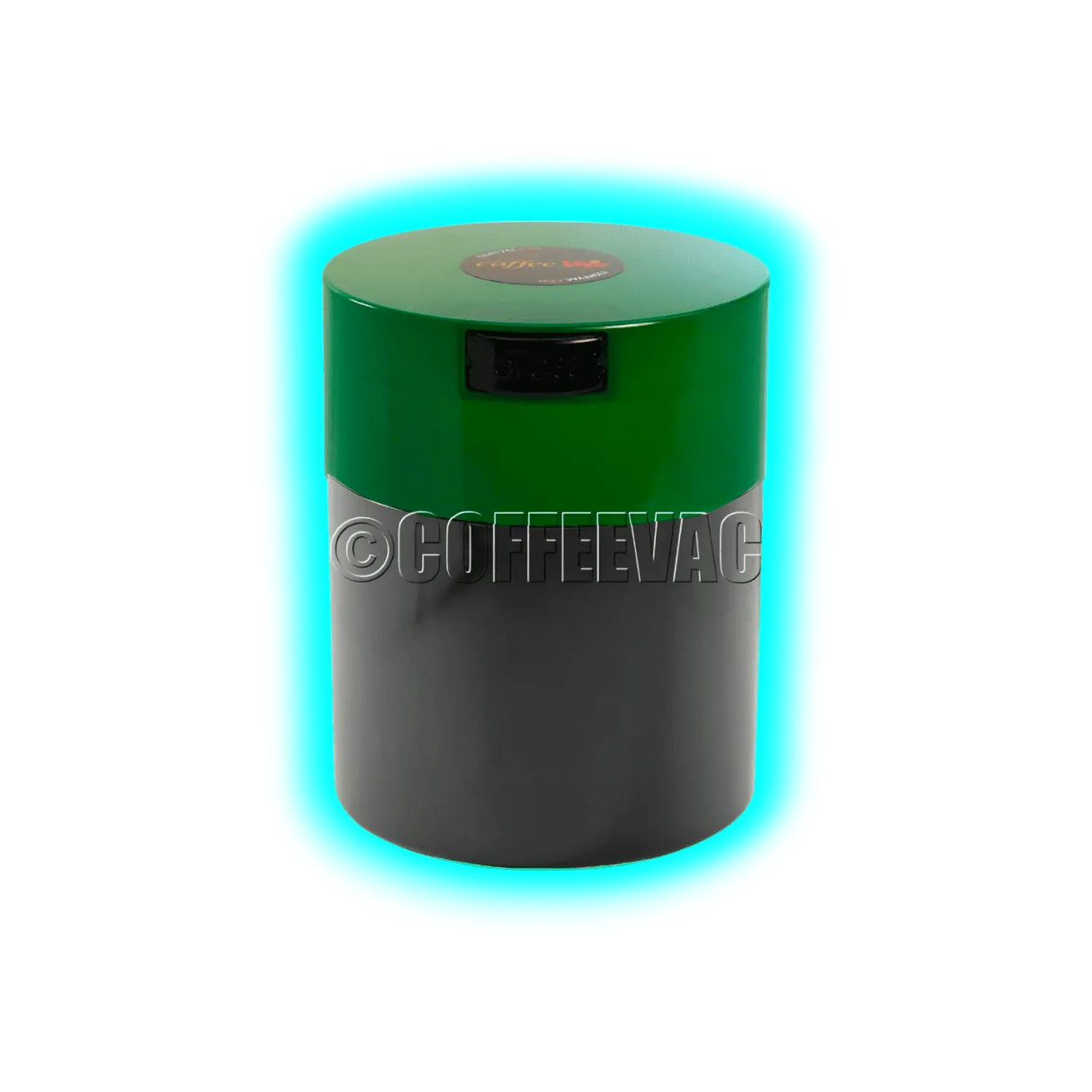 Tightvac Coffeevac CFV1 Solid Black Green Cap 0.8L 250g