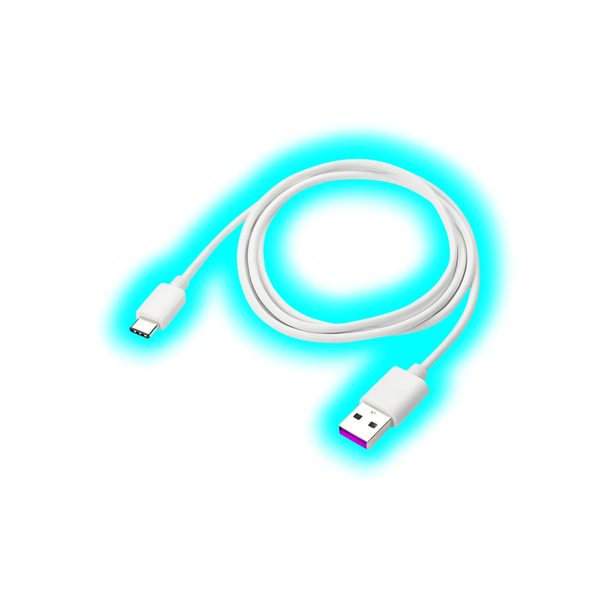 USB C Cable White 80cm