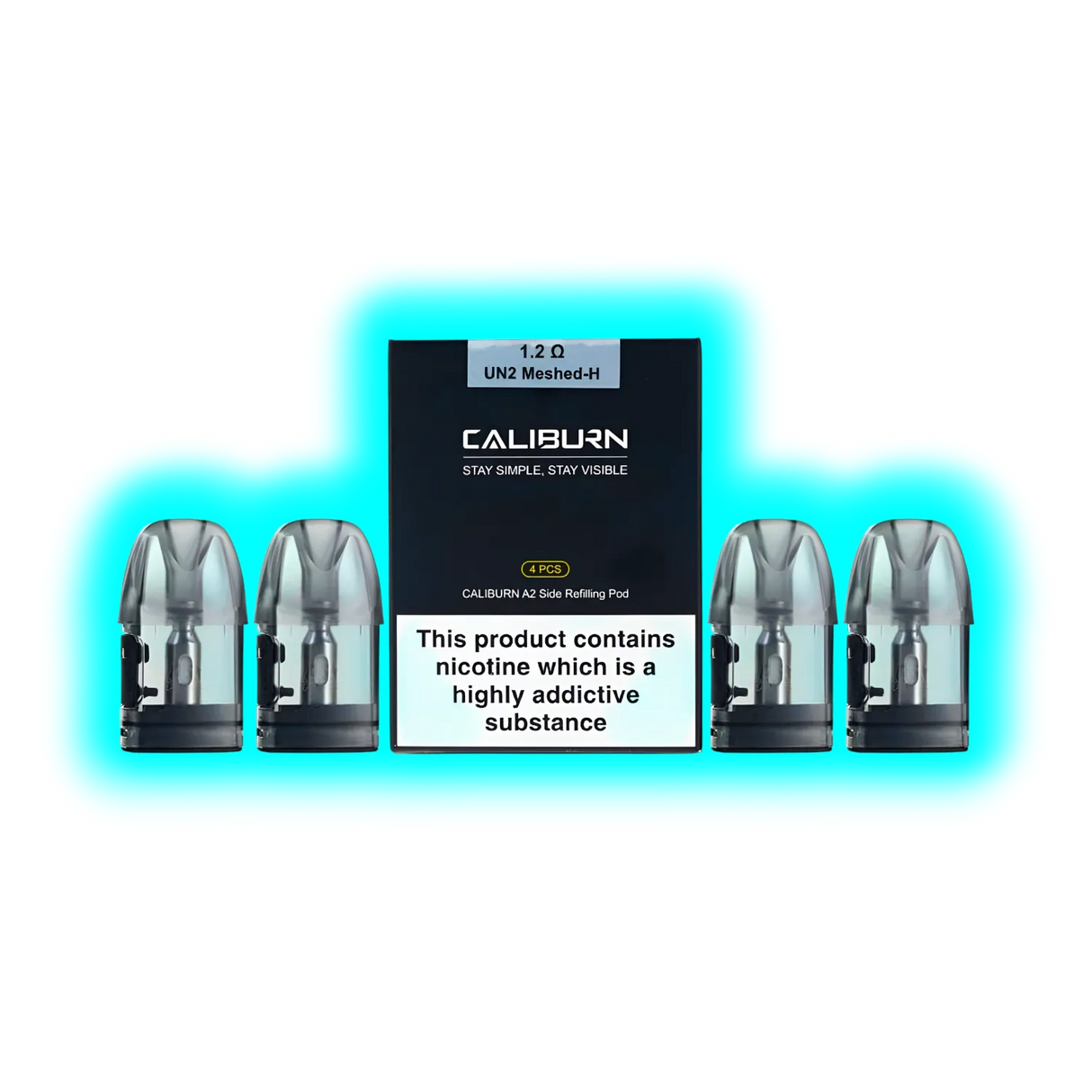 Uwell Caliburn A2 Side Refilling Pod 1.2Ohm UN2 Meshed-H 4pcs