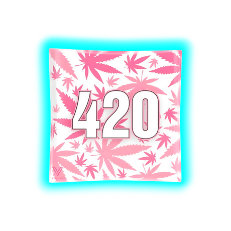 V Syndicate Glass Ashtray 420 Pink