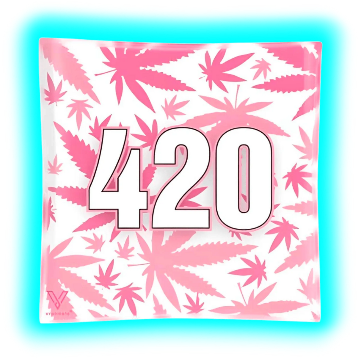 V Syndicate Glass Ashtray 420 Pink