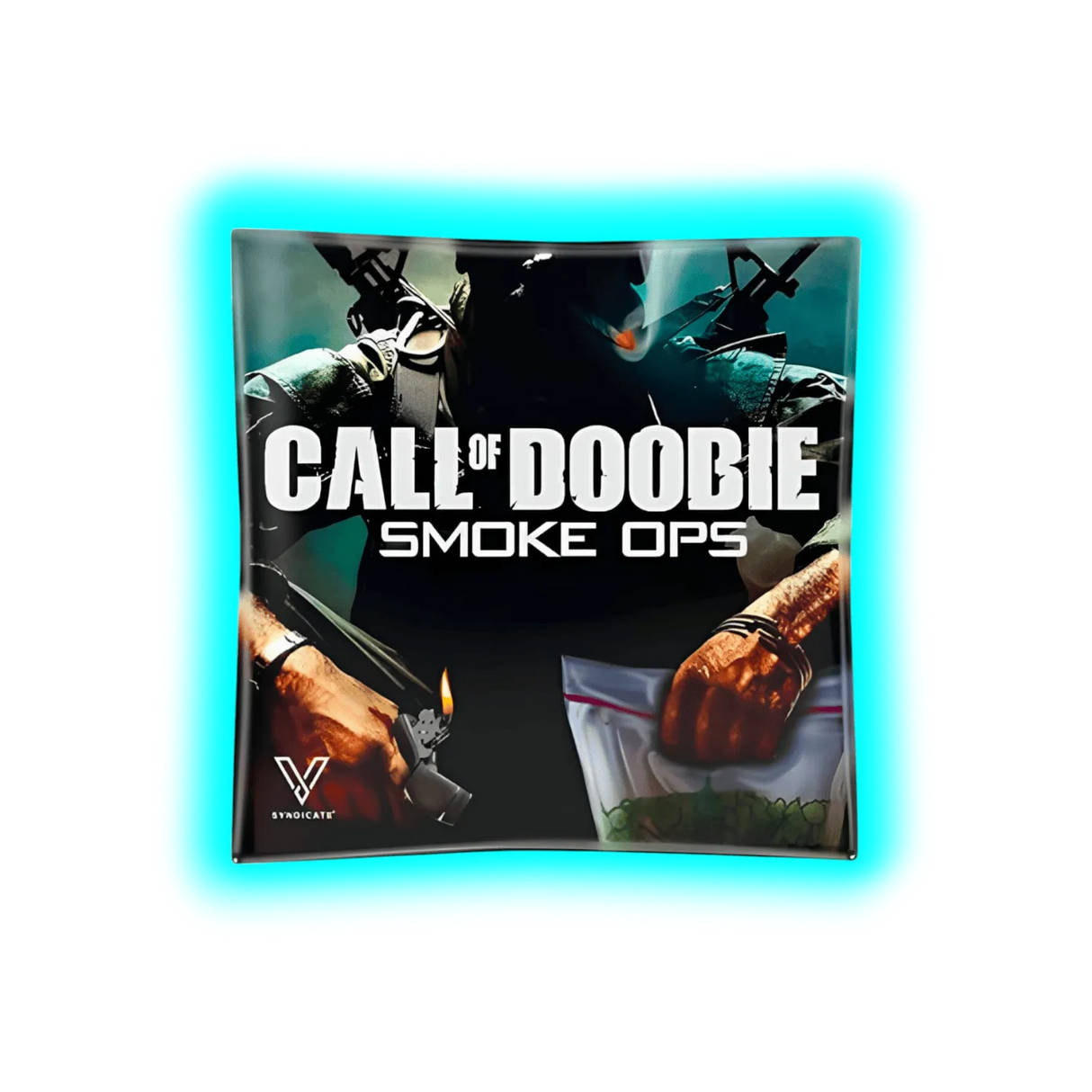 V Syndicate Glass Ashtray Call of Doobie