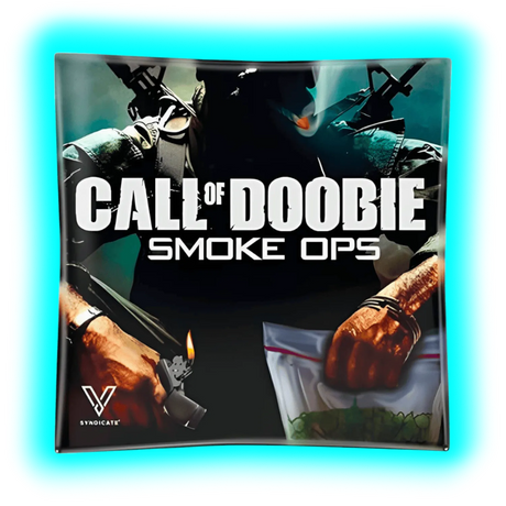 V Syndicate Glass Ashtray Call of Doobie