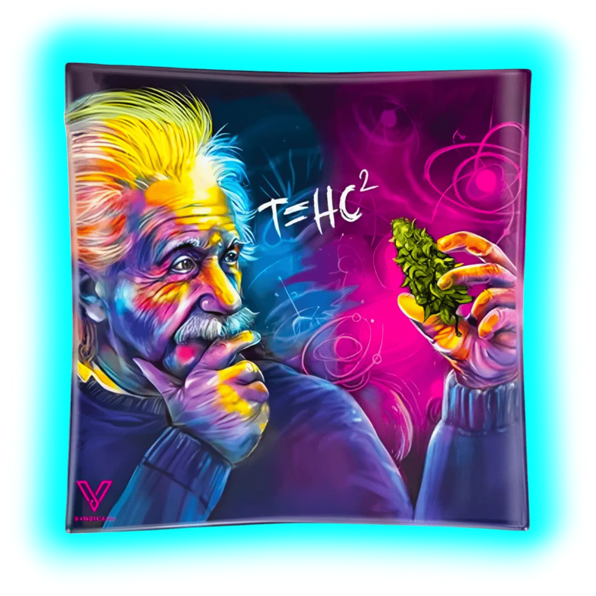 V Syndicate Glass Ashtray T=HC2