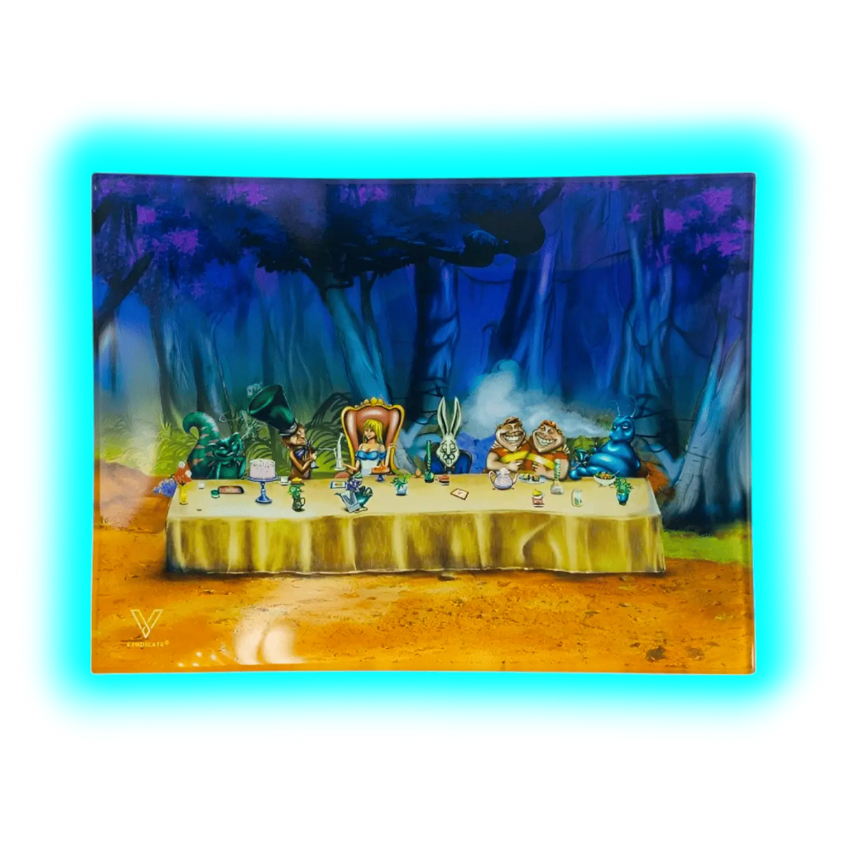 V Syndicate Glastray S Alice Tea Party125 x 165mm