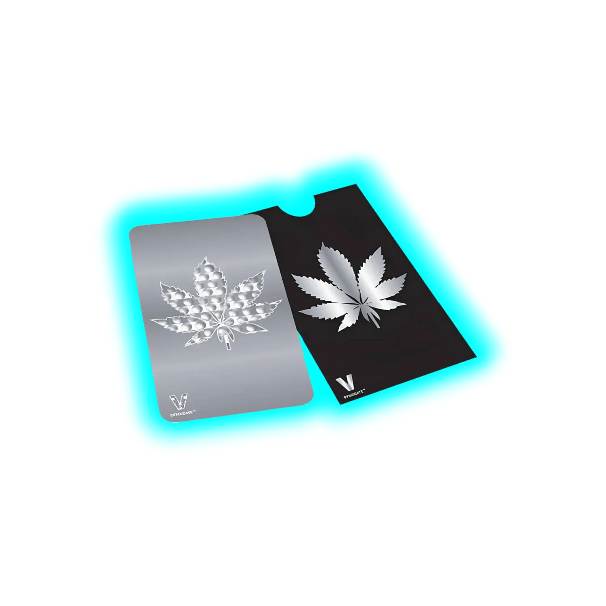 V Syndicate Grinder Card - Hanfblatt (Silber)