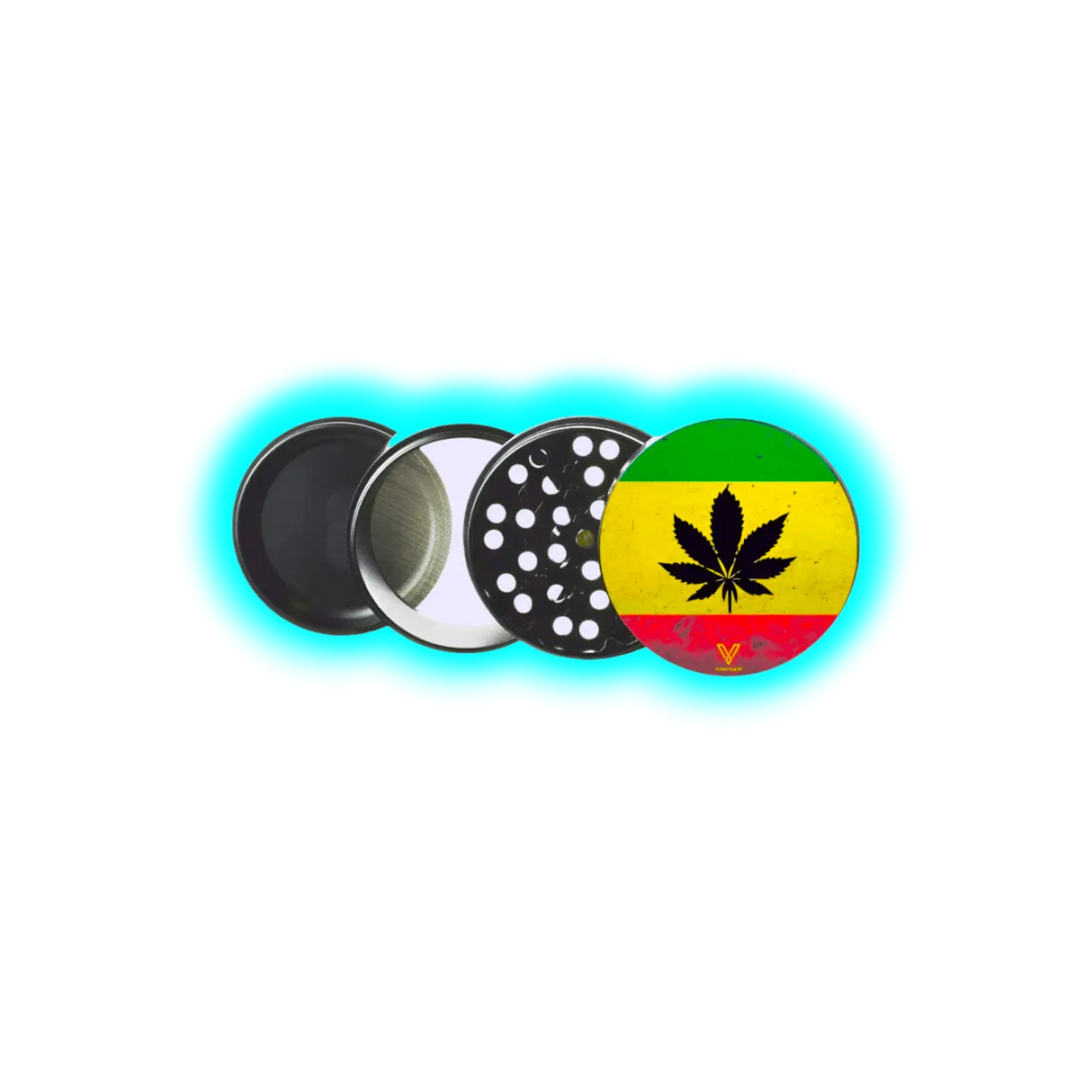 V Syndicate Grinder Non Stick 4Parts - Rasta