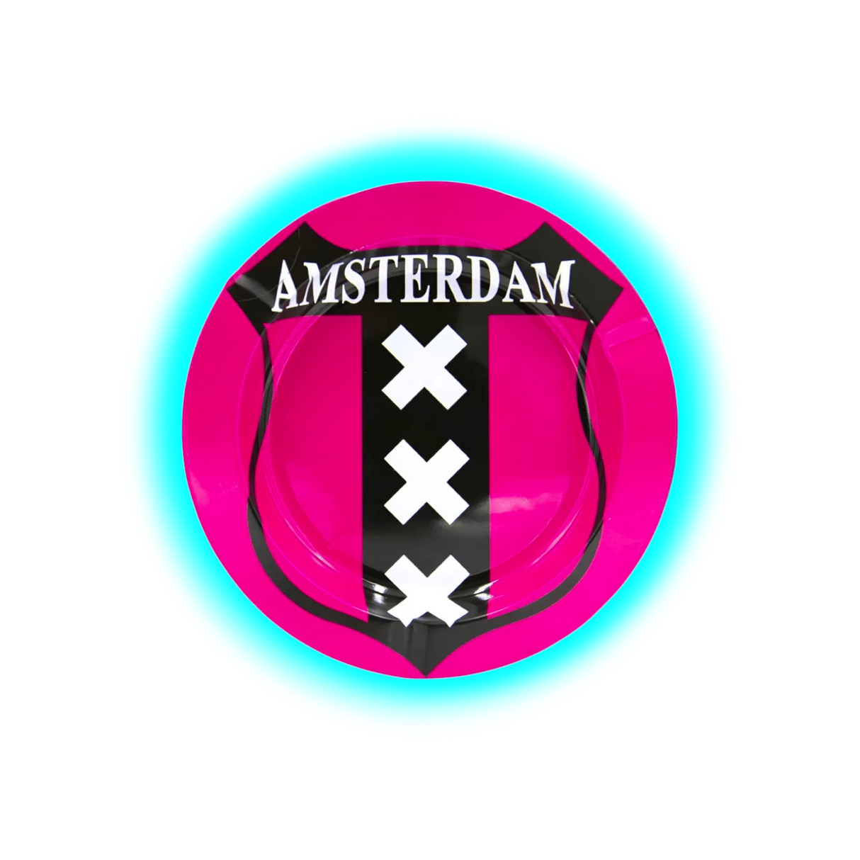 V Syndicate Metal Tin Ashtray - Amsterdam Pink