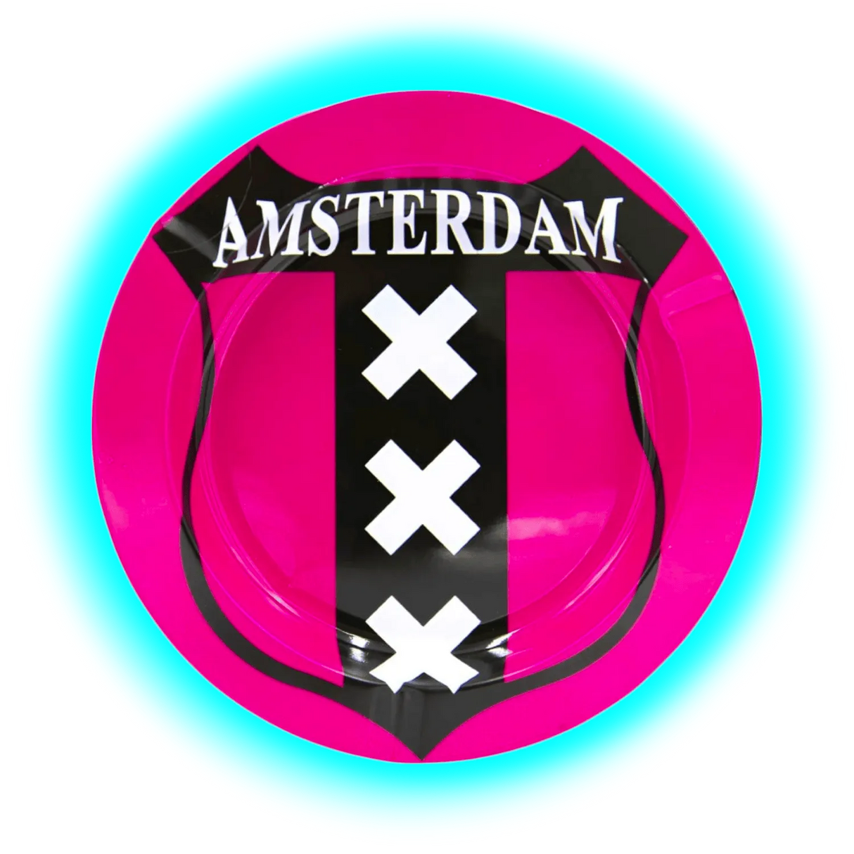 V Syndicate Metal Tin Ashtray - Amsterdam Pink