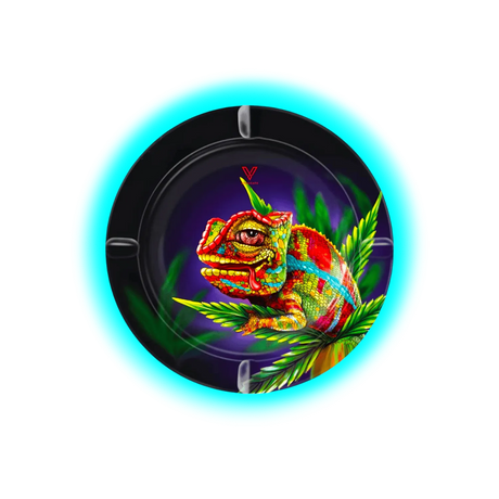 V Syndicate Metal Tin Ashtray - Cloud 9 Chameleon